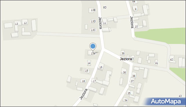 Jeziora, Jeziora, 13a, mapa Jeziora