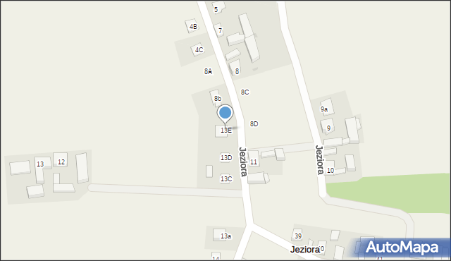 Jeziora, Jeziora, 13E, mapa Jeziora