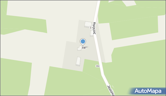 Jeziórka, Jeziórka, 30B, mapa Jeziórka