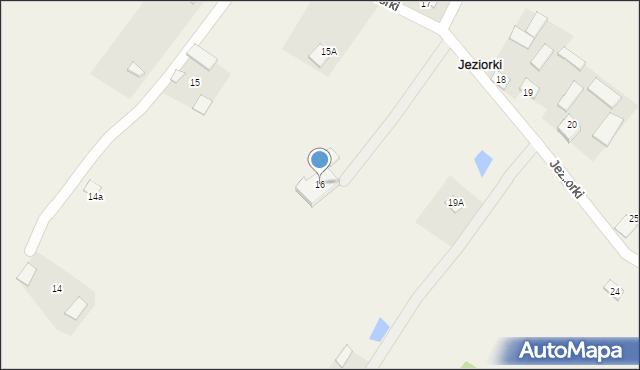 Jeziorki, Jeziorki, 16, mapa Jeziorki