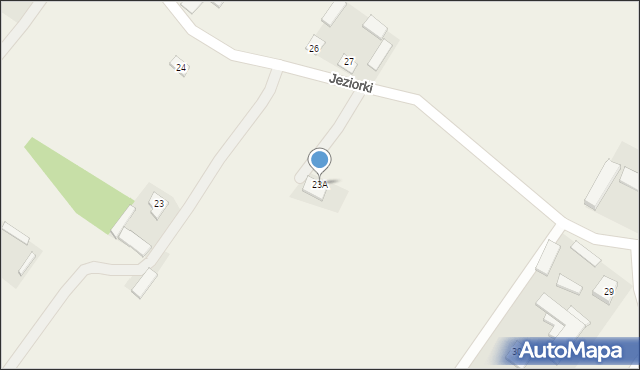 Jeziorki, Jeziorki, 23A, mapa Jeziorki
