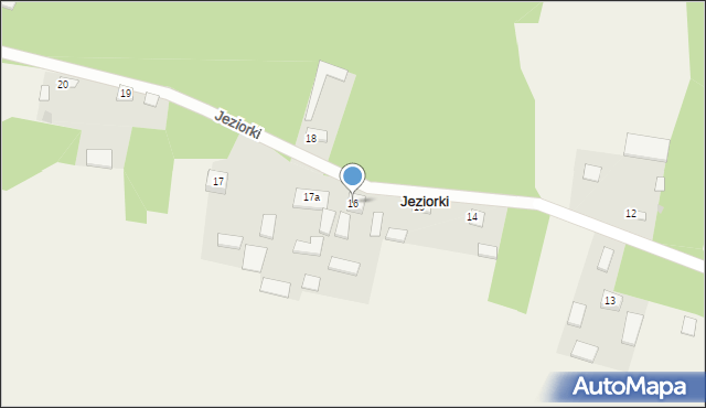 Jeziorki, Jeziorki, 16, mapa Jeziorki