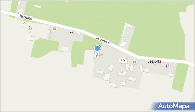 Jeziorki, Jeziorki, 17, mapa Jeziorki