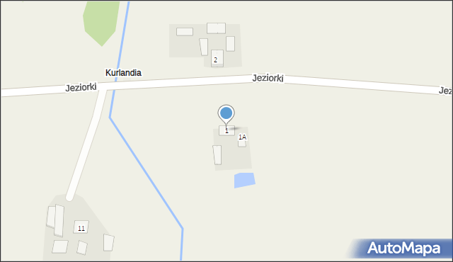 Jeziorki, Jeziorki, 1, mapa Jeziorki