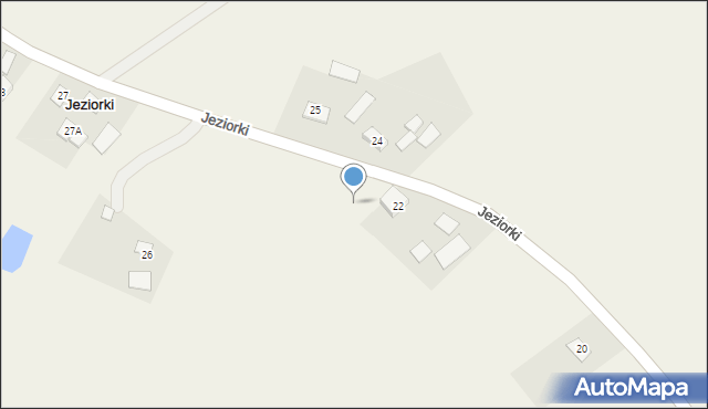 Jeziorki, Jeziorki, 22a, mapa Jeziorki