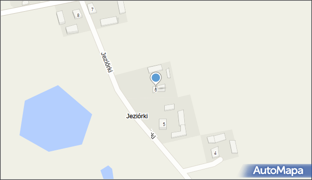 Jeziórki, Jeziórki, 6, mapa Jeziórki