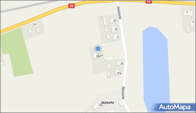 Jeziorki, Jeziorki, 36a, mapa Jeziorki