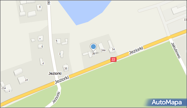 Jeziorki, Jeziorki, 35, mapa Jeziorki