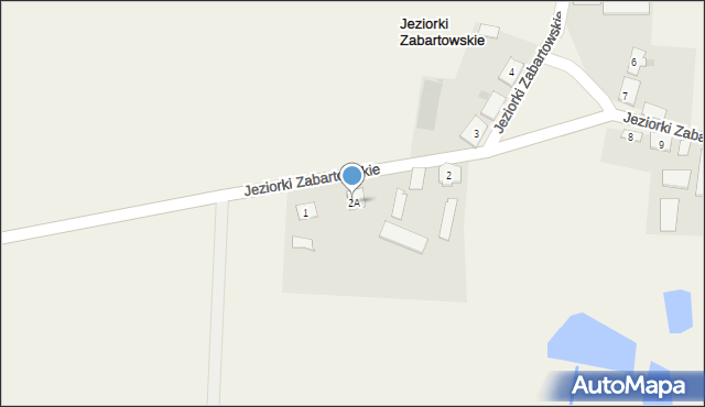 Jeziorki Zabartowskie, Jeziorki Zabartowskie, 2A, mapa Jeziorki Zabartowskie