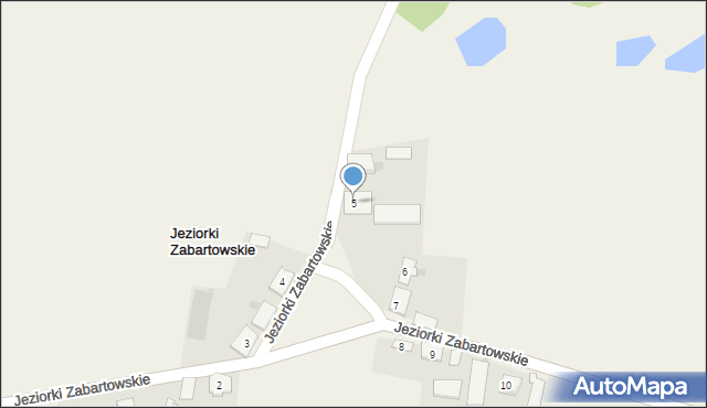 Jeziorki Zabartowskie, Jeziorki Zabartowskie, 5, mapa Jeziorki Zabartowskie