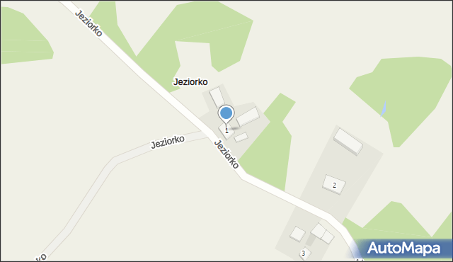 Jeziorko, Jeziorko, 1, mapa Jeziorko