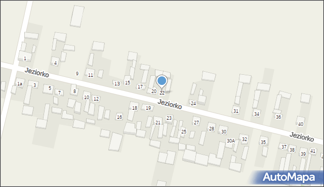 Jeziorko, Jeziorko, 22, mapa Jeziorko