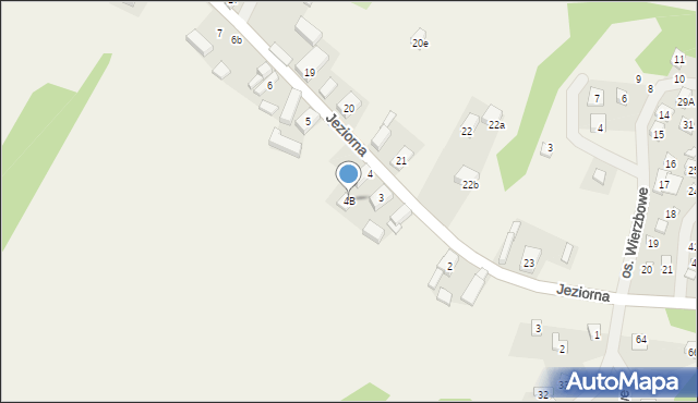 Jeziorna, Jeziorna, 4B, mapa Jeziorna