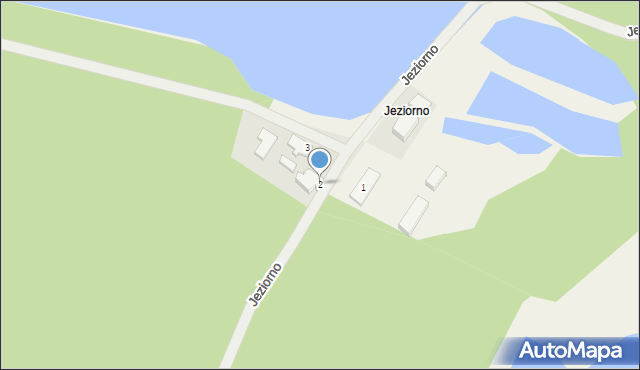 Jeziorno, Jeziorno, 2, mapa Jeziorno