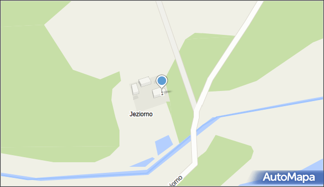 Jeziorno, Jeziorno, 1, mapa Jeziorno