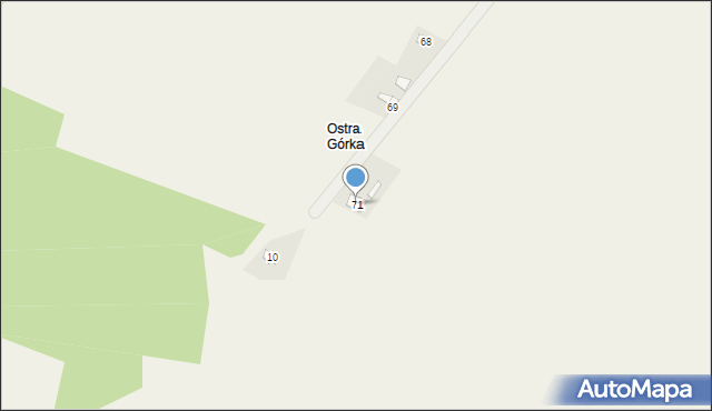 Jeziorowice, Jeziorowice, 71, mapa Jeziorowice