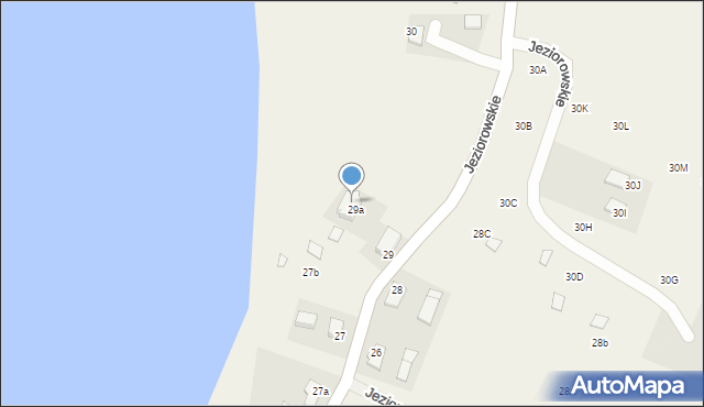 Jeziorowskie, Jeziorowskie, 29b, mapa Jeziorowskie