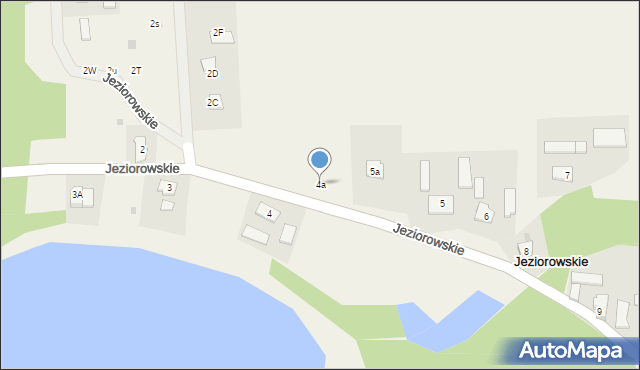 Jeziorowskie, Jeziorowskie, 4a, mapa Jeziorowskie