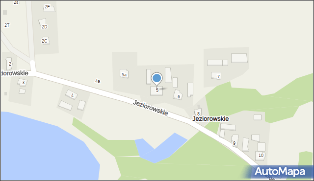 Jeziorowskie, Jeziorowskie, 5, mapa Jeziorowskie