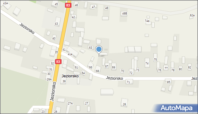 Jeziorsko, Jeziorsko, 65, mapa Jeziorsko