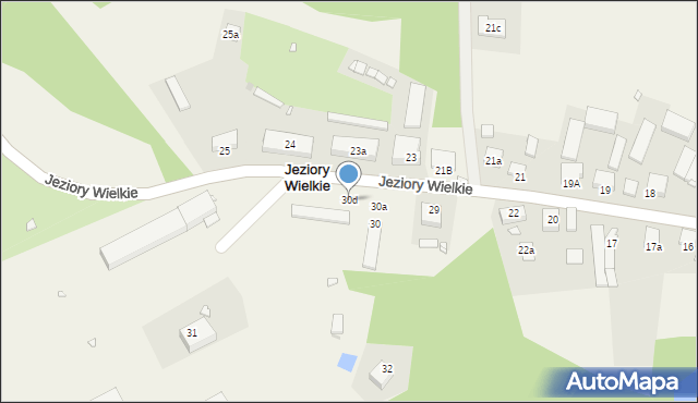 Jeziory Wielkie, Jeziory Wielkie, 30d, mapa Jeziory Wielkie