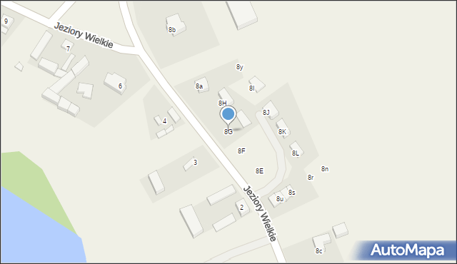 Jeziory Wielkie, Jeziory Wielkie, 8G, mapa Jeziory Wielkie