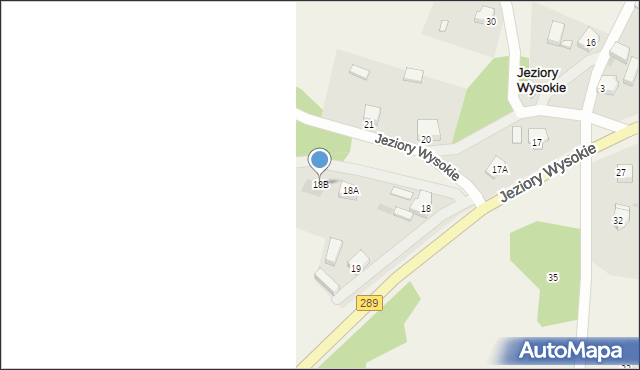 Jeziory Wysokie, Jeziory Wysokie, 18B, mapa Jeziory Wysokie