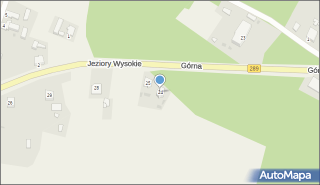 Jeziory Wysokie, Jeziory Wysokie, 24, mapa Jeziory Wysokie