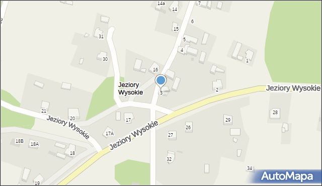 Jeziory Wysokie, Jeziory Wysokie, 3, mapa Jeziory Wysokie