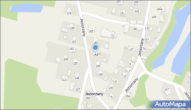 Jeziorzany, Jeziorzany, 154, mapa Jeziorzany