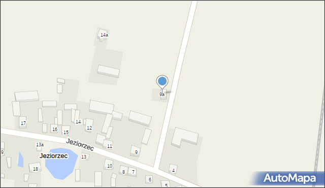 Jeziorzec, Jeziorzec, 9a, mapa Jeziorzec