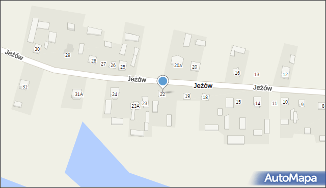 Jeżów, Jeżów, 22, mapa Jeżów