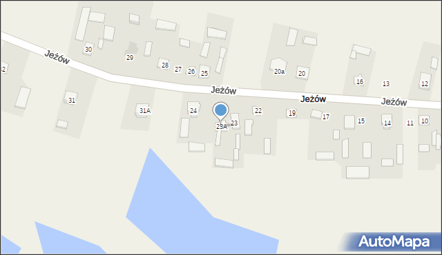 Jeżów, Jeżów, 23A, mapa Jeżów