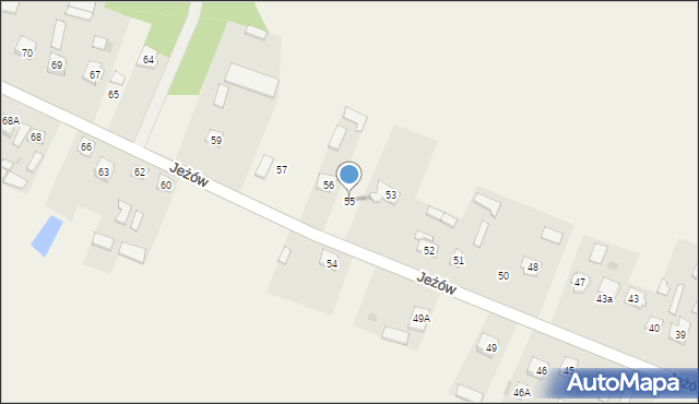 Jeżów, Jeżów, 55, mapa Jeżów