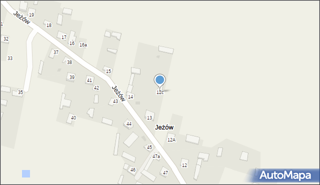 Jeżów, Jeżów, 12c, mapa Jeżów