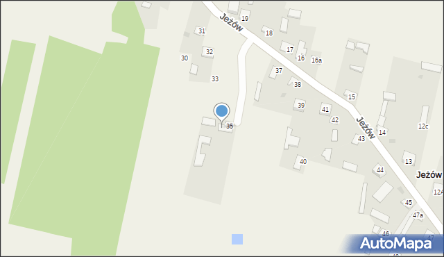 Jeżów, Jeżów, 36, mapa Jeżów