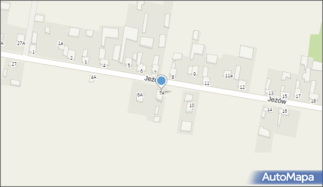 Jeżów, Jeżów, 7A, mapa Jeżów