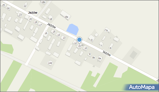 Jeżów, Jeżów, 11, mapa Jeżów