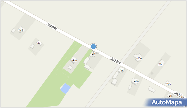 Jeżów, Jeżów, 42, mapa Jeżów