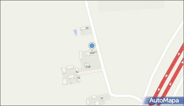 Jeżów, Jeżów, 64A, mapa Jeżów