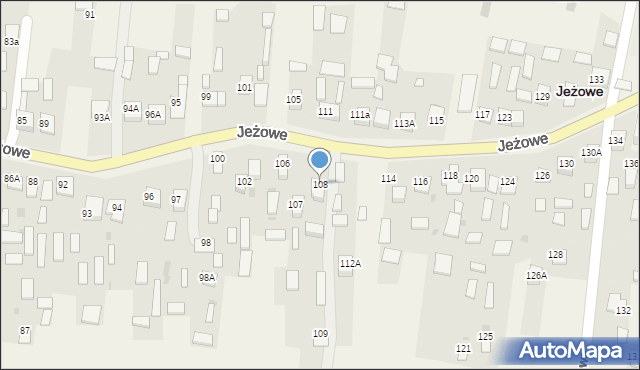 Jeżowe, Jeżowe, 108, mapa Jeżowe