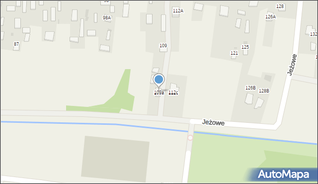 Jeżowe, Jeżowe, 109a, mapa Jeżowe