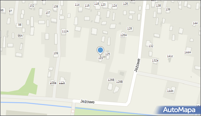 Jeżowe, Jeżowe, 121, mapa Jeżowe