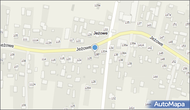 Jeżowe, Jeżowe, 130B, mapa Jeżowe