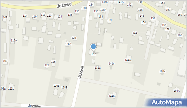 Jeżowe, Jeżowe, 132, mapa Jeżowe
