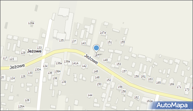 Jeżowe, Jeżowe, 147, mapa Jeżowe