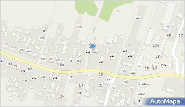 Jeżowe, Jeżowe, 217, mapa Jeżowe