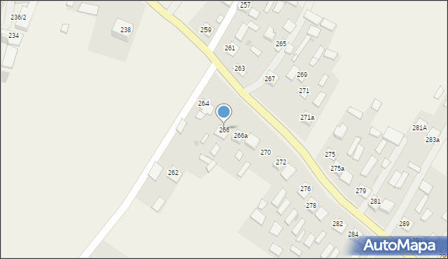 Jeżowe, Jeżowe, 266, mapa Jeżowe