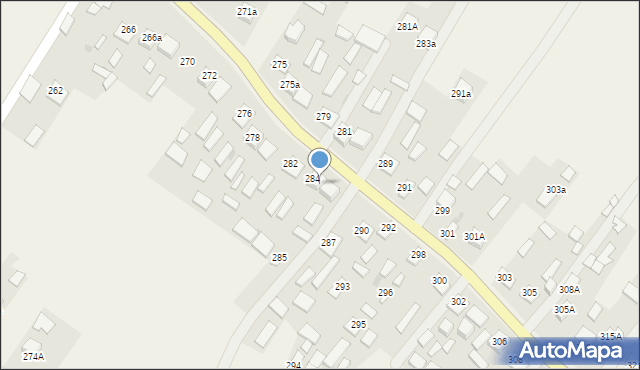 Jeżowe, Jeżowe, 286, mapa Jeżowe