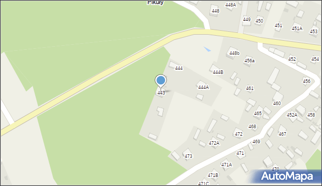 Jeżowe, Jeżowe, 443, mapa Jeżowe